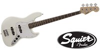 SQUIER FSR Affinity Series Jazz Bass Olympic White ジャズベース