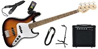 SQUIER Affinity Jazz Bass Brown Sunburst エレキベース 初心者セット