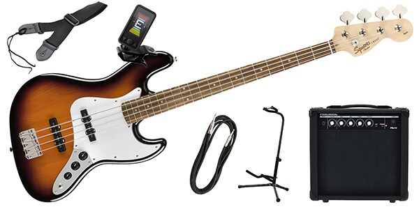 SQUIER/Affinity Jazz Bass Brown Sunburst エレキベース 初心者セット