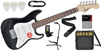 SQUIER Mini Stratocaster Black　エレキギター初心者セット