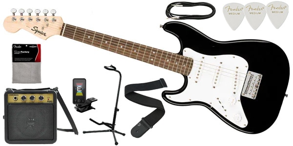 SQUIER/Mini Stratocaster Lefty Black　エレキギター初心者セット