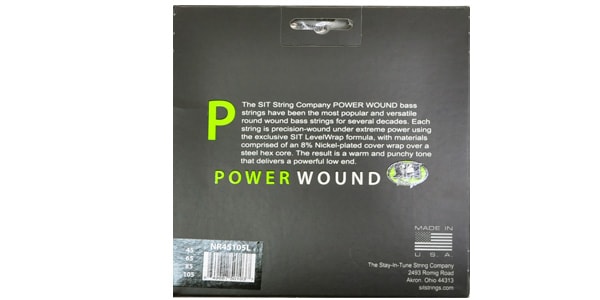SIT STRINGS / NR45105L MEDIUM LIGHT POWER WOUND NICKEL BASSNICKEL BASS画像2