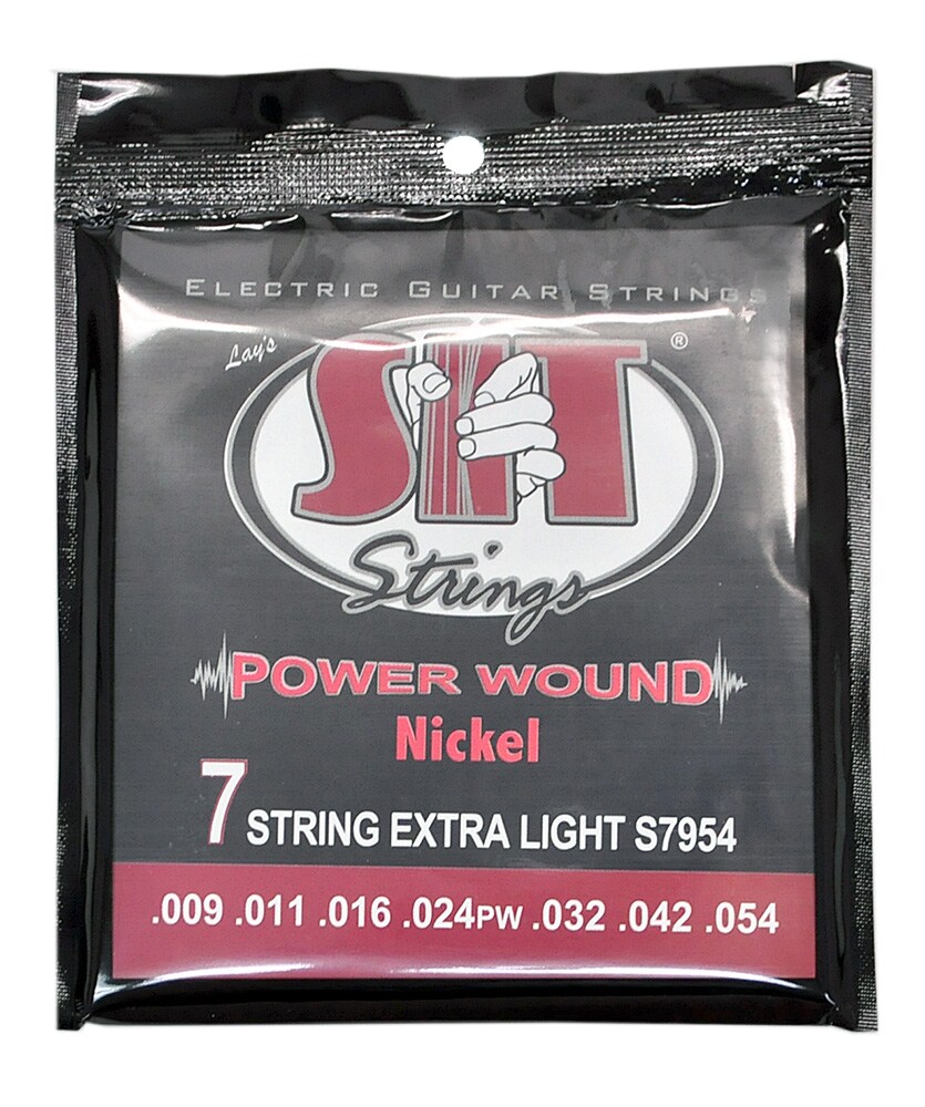 SIT STRINGS/S7-954 7-STRING LIGHT POWER WOUND NICKEL ELECTRIC