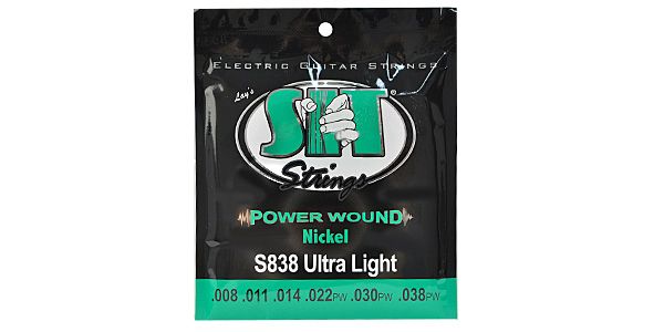 SIT STRINGS/S838 ULTRA LIGHT POWER WOUND NICKEL ELECTRIC