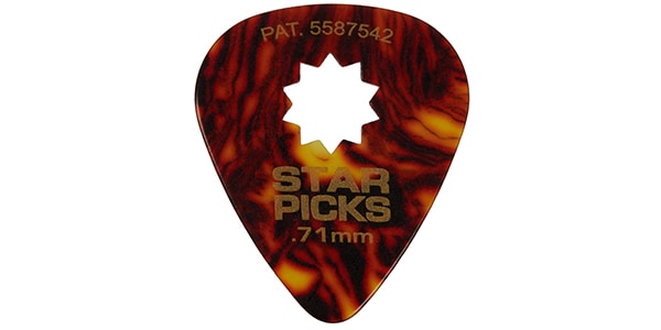 STAR PICKS / TORTOISE SHELL STAR PICK 0.71mm