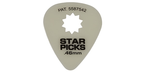 STAR PICKS / GLOW IN THE DARK STAR PICK 0.46mm