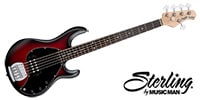 STERLING RAY5 Ruby Red Burst Satin