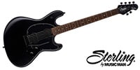 STERLING SUB STINGRAY GUITAR STEALTH BLACK