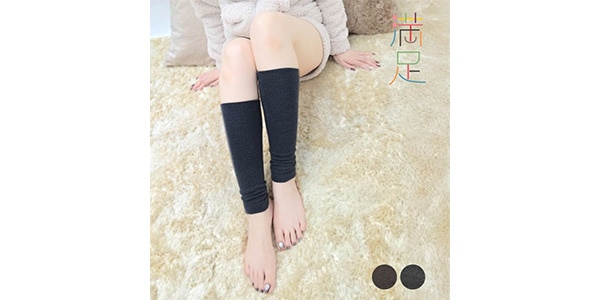 スタイリング満足 / Bi Onkatsu Yutampo Thin Double-Layered Leg Warmers D-Gray画像2