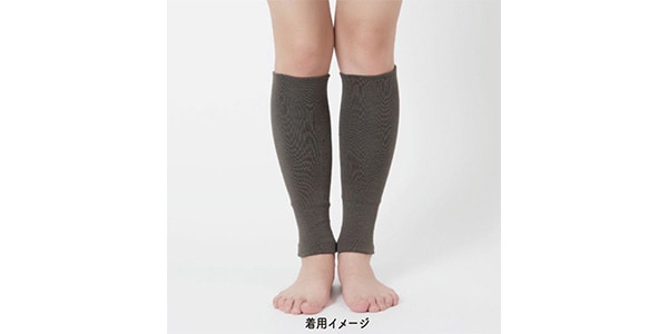 スタイリング満足 / Bi Onkatsu Yutampo Thin Double-Layered Leg Warmers D-Gray画像5