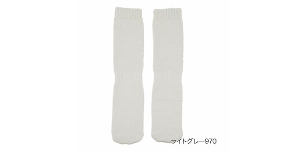 スタイリング満足 / Beautiful warmth futon pile socks, light gray, 22-25cm