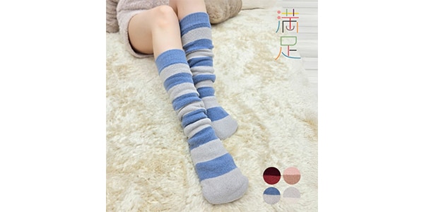 スタイリング満足 / BiOnkatsu Ofuton Double-Knit Socks, D-Red, 22-25cm画像2