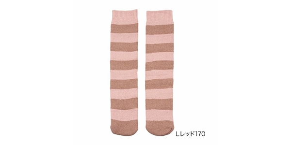 スタイリング満足 / BiOnkatsu Ofuton Double-Knit Socks, L-Red, 22-25cm