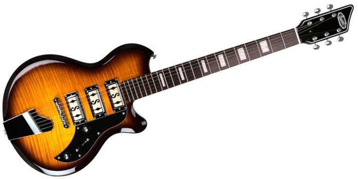 SUPRO/Hampton Flame Maple Tobacco Burst