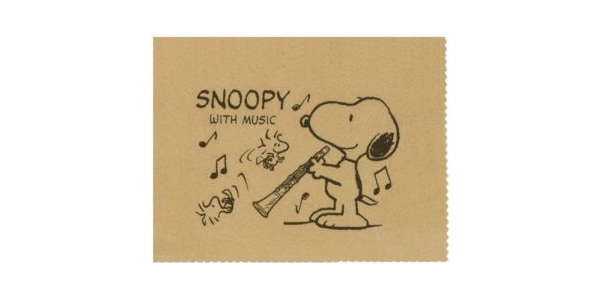 SNOOPY WITH MUSIC / SCLOTH-CL Cleaning Cloth Clarinet