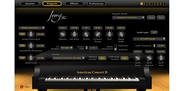 Synthogy Ivory II American Concert D