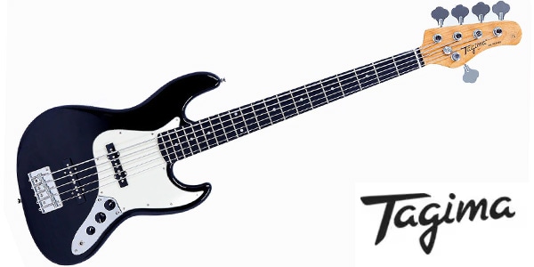 Tagima Guitars / TW-73 5 BLACK Rosewood AWH Pickguard