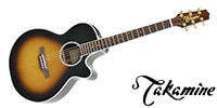 TAKAMINE PTU141C Tobacco Brown Sunburst