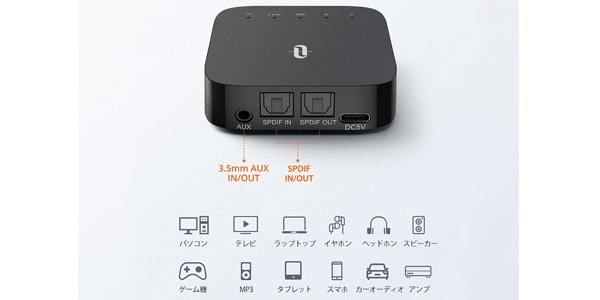 TaoTronics / TT-BA09 Pro Bluetoothトランスミッター画像5