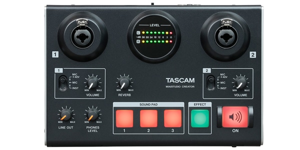 Tascam タスカム Ministudio Creator Us 42b 配信向けオーディオインターフェイス 送料無料 サウンドハウス