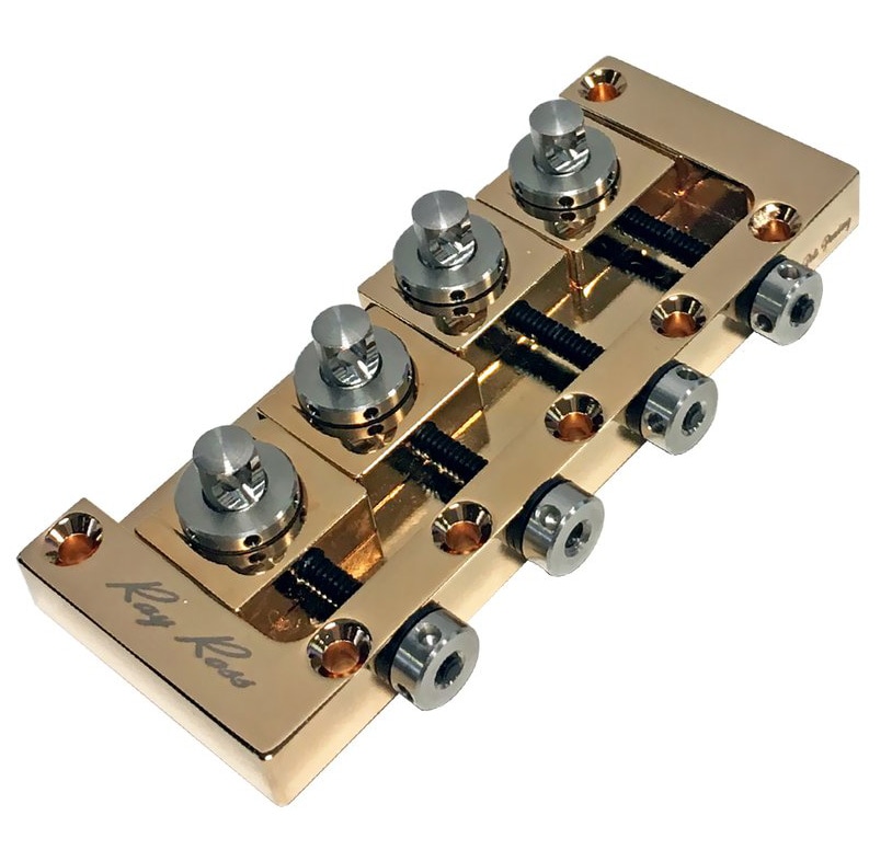 /Ray Ross Saddle-Less 4-String Bass Bridge Gold