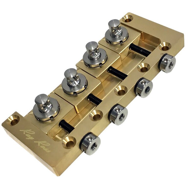 /Ray Ross Saddle-Less 4-String Bass Bridge Brass