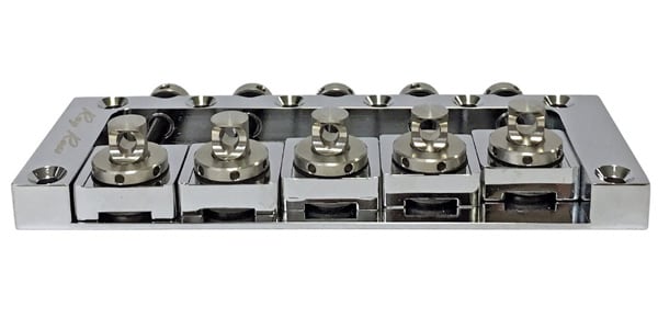 Ray Ross Saddle-Less 5-String Bass Bridge 19mm Chrome