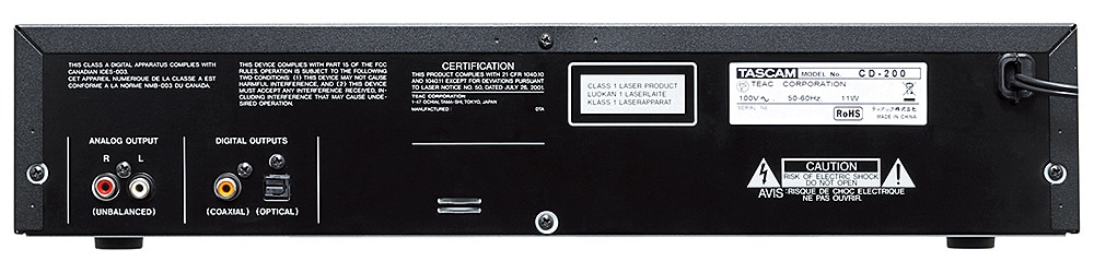 TASCAM ( タスカム ) CD-200 業務用CDプレーヤー 送料無料 | サウンドハウス