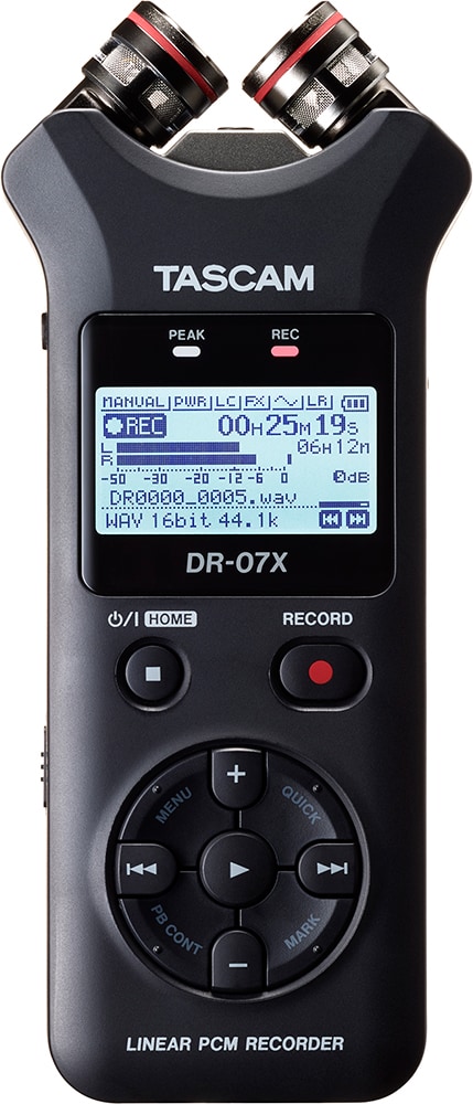 TASCAM/DR-07X　リニアPCMレコーダー