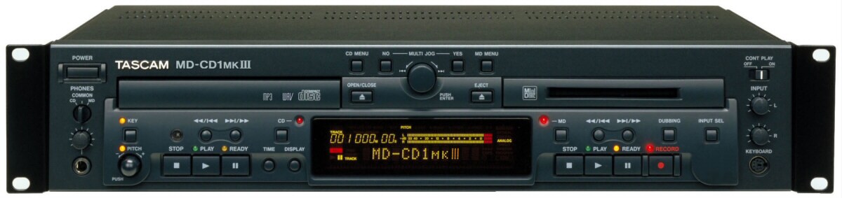 TASCAM/MD-CD1MKIII　業務用CD/MDプレーヤー