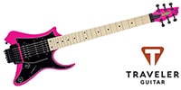 TRAVELER GUITAR Vaibrant Standard V88S(Hot Pink)