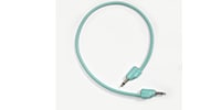 Tiptop Audio Stackable Shielded 3.5mm Patch Cable Cyan 40cm