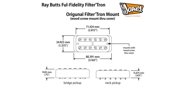 TV JONES ( ティーヴィージョーンズ )  / Ray Butts Ful-Fidelity Filter'Tron Neck Gold画像4