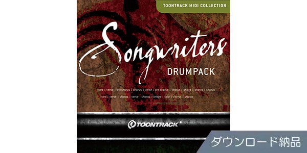 TOONTRACK ( トゥーントラック )  / DRUM MIDI - SONGWRITERS DRUMPACK