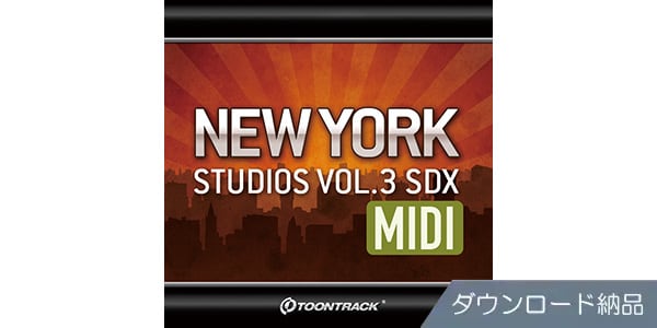 TOONTRACK / DRUM MIDI - NEW YORK STUDIOS VOL.3