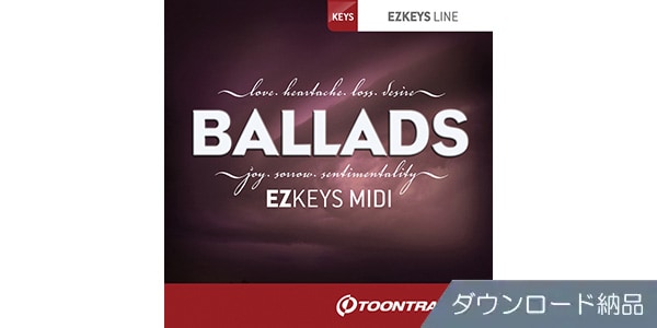 TOONTRACK / KEYS MIDI - BALLADS