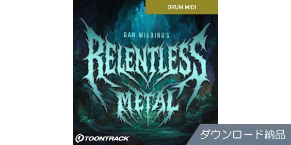 TOONTRACK ( トゥーントラック )  / Drum MIDI - Relentless Metal ダウンロード納品