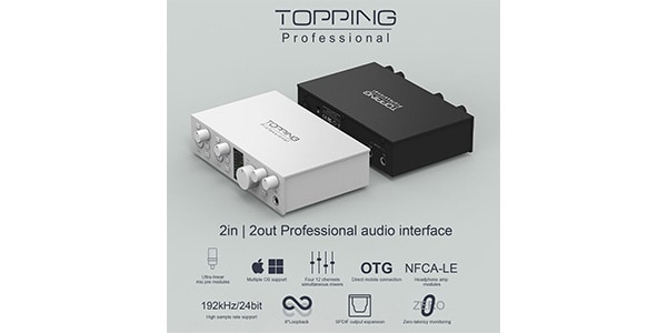 TOPPING PRO / E2x2OTG Black オーディオインターフェイス画像4