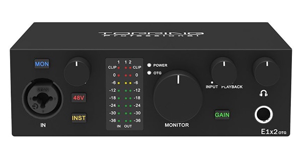 TOPPING PRO ( トッピングプロ )  / E1x2 OTG Black オーディオインターフェイス