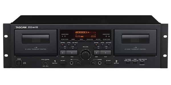 TASCAM/202MKVII　ダブルカセットデッキ　アウトレット品