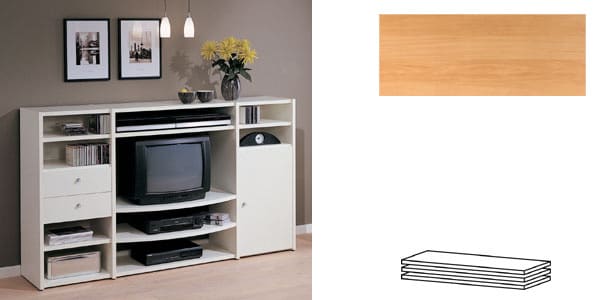 Tvilum-Scanbirk / Shelf option 25232 Beach