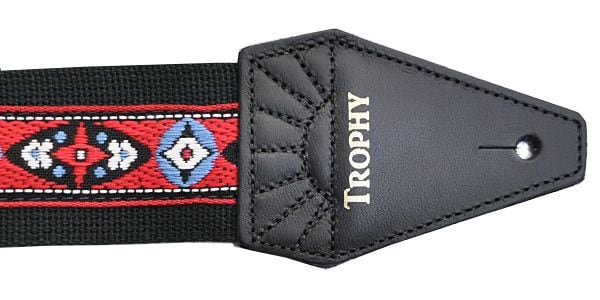 TROPHY STRAPS / Blue/Black Ovals on Red 画像2
