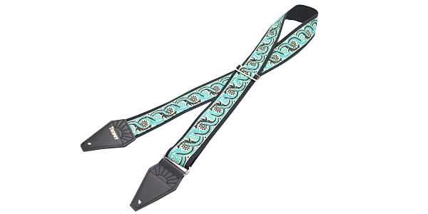 TROPHY STRAPS/Gear Waves Aqua/Cream/Black