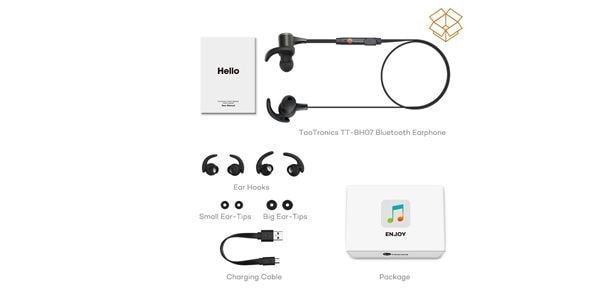 TaoTronics ( タオトロニクス )  / TT-BH07 BLACK Bluetoothイヤホン ブラック画像5