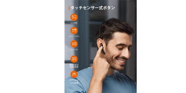 TaoTronics / SoundLiberty 92 Black TrueWireless Earphones [TT-BH092]画像4