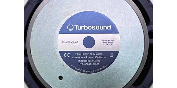 Turbosound ( ターボサウンド )  / TS-10W300/8A画像5