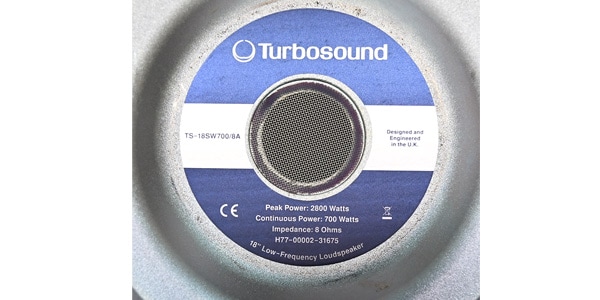 Turbosound ( ターボサウンド )  / TS-18SW700/8A画像5
