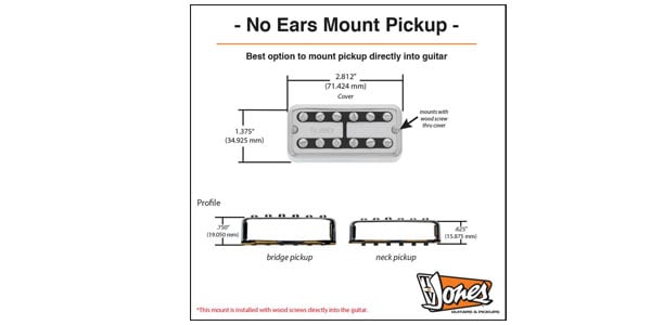 TV JONES ( ティーヴィージョーンズ )  / Ray Butts Ful-Fidelity Pickup Bridge Nickel No Ear Mount