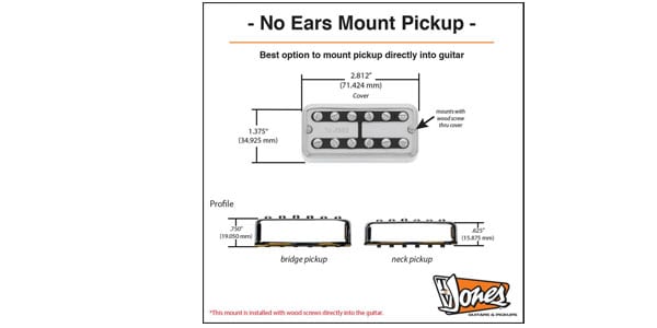TV JONES ( ティーヴィージョーンズ )  / Ray Butts Ful-Fidelity Pickup Neck Nickel No Ear Mount