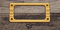 TVJONES Official Gretsch Pickup Ring w/ Mounting Screws Gold